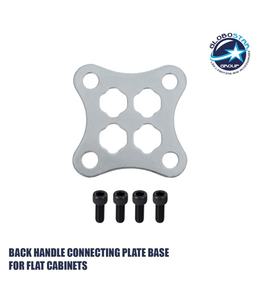 GLOBOSTAR® PLATE 41045 Σύνδεσμος Ένωσης Καμπίνων για Οθόνες LED Video Wall με Διαστάσεις Καμπίνας 50x50cm & 100x100cm - Μ9 x Π0.3 x Υ9cm